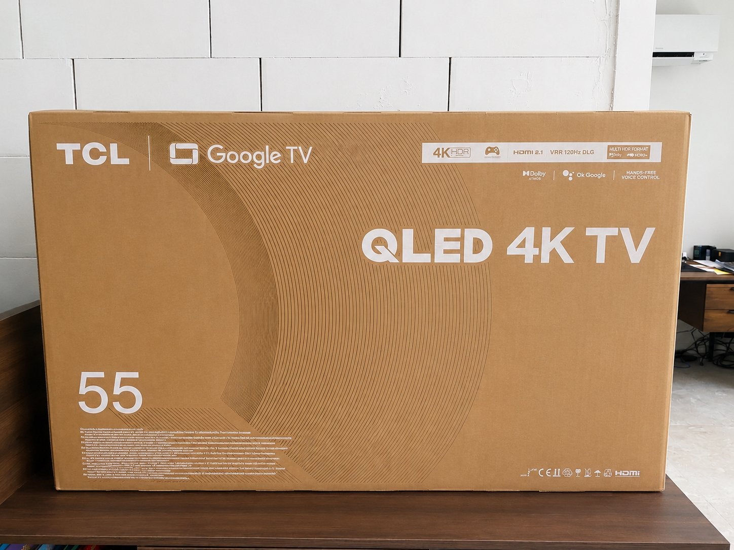 55” TV - QLED 4K Google TV - NIEUW & ONGEOPEND, Audio, Tv en Foto, Televisies, Ophalen, Zo goed als nieuw, QLED