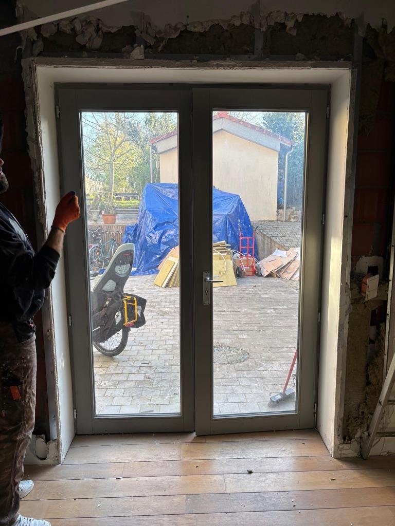 Double porte fenêtre vitrage spécial acoustique, Chambranle de porte, Enlèvement, Utilisé, Vitre comprise