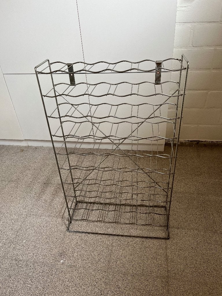 Metalen wijnrek voor 60 flessen, Ophalen, Gebruikt, 25 flessen of meer, 75 – 100
