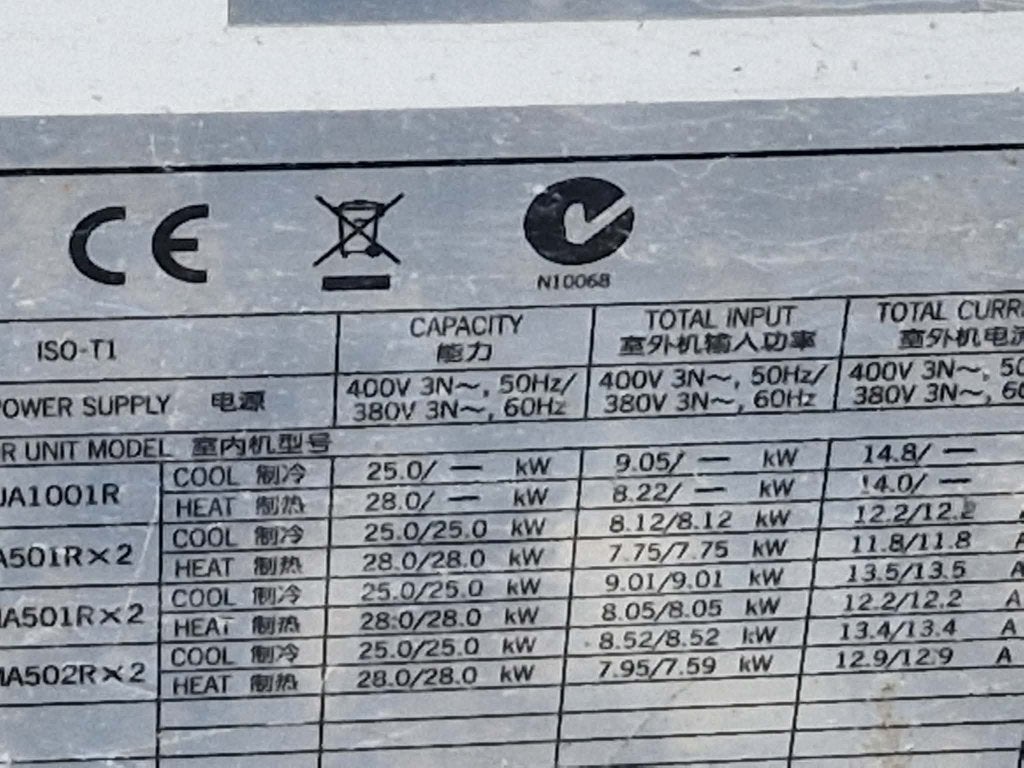 air conditionné, Enlèvement, Utilisé