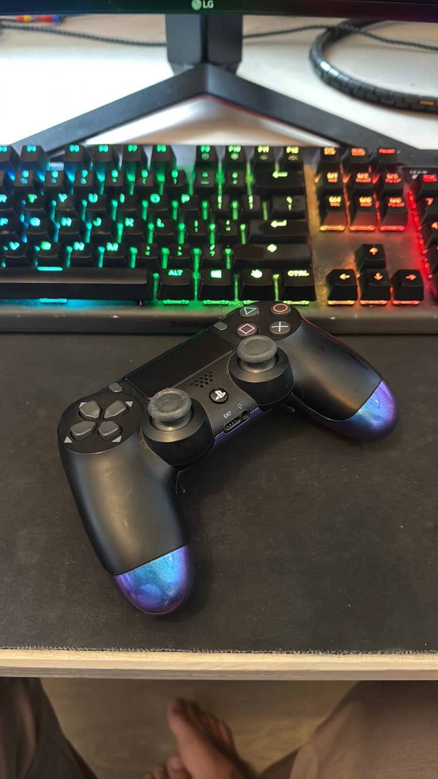 PS4 met SCUF Controllers – Unieke blauw/paarse uitvoering, Games en Spelcomputers, PlayStation 4, Ophalen of Verzenden, Zo goed als nieuw