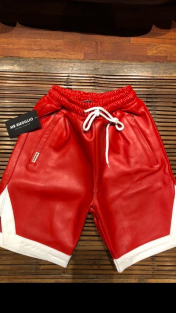 Real leather short - gym short - size S, Kleding | Heren, Broeken en Pantalons, Ophalen of Verzenden, Nieuw, Maat 46 (S) of kleiner