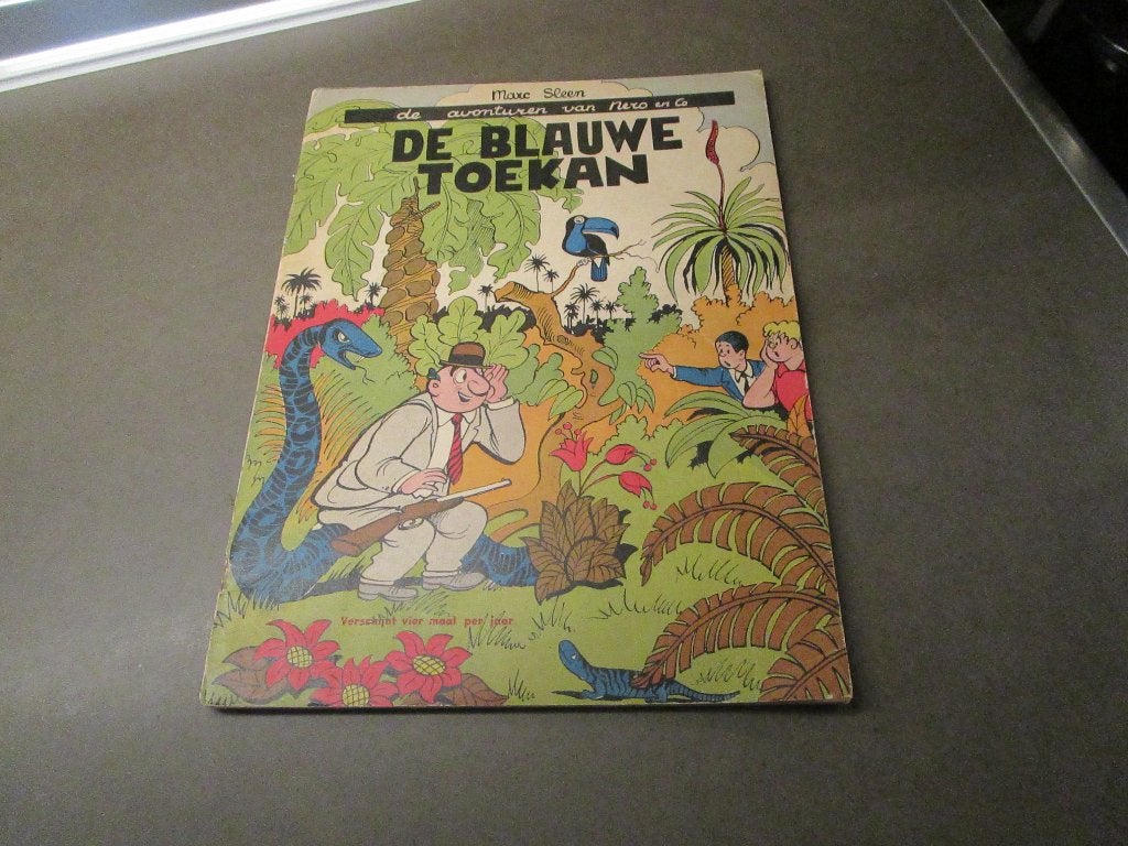 Nero - De blauwe toekan - 1955 - 2de druk, Boeken, Stripverhalen, Gelezen, Marc Sleen, Eén stripboek, Ophalen of Verzenden
