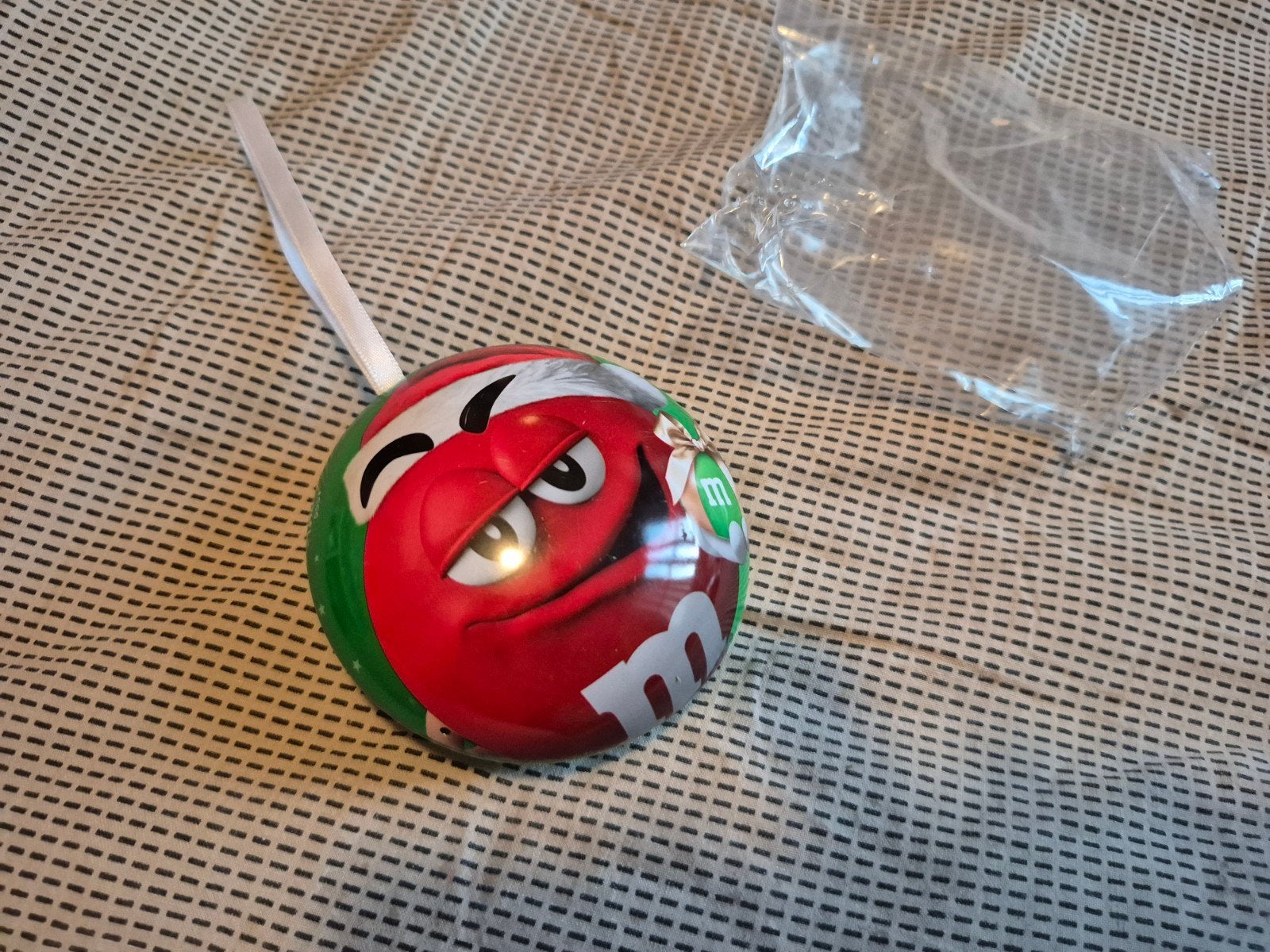M&ms vintage kerstbal, Ophalen of Verzenden