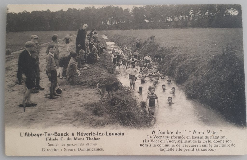 Rare PC HEVERLEE Ter BANK 'Garçons débiles' in Voer Ref.E23, Ophalen of Verzenden, Voor 1920, Ongelopen, Vlaams-Brabant