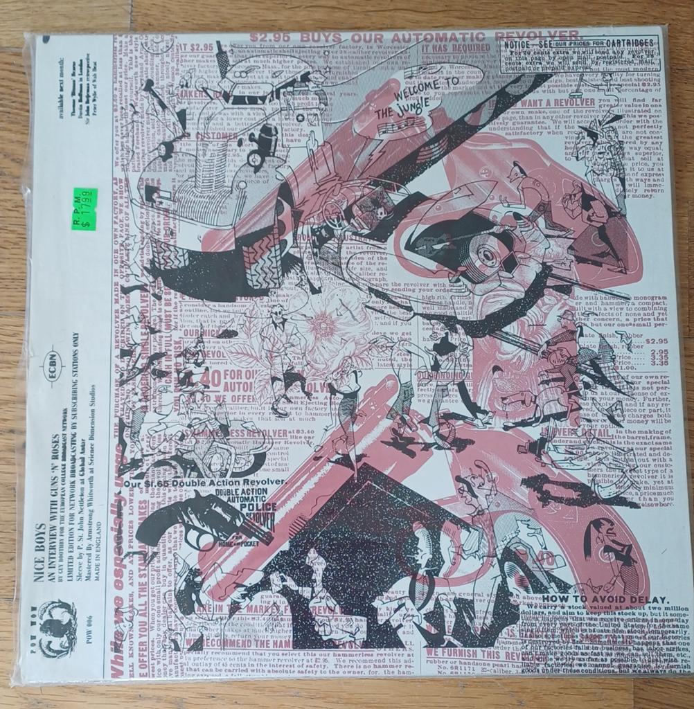Vinyle Rouge Édition limitée Guns N Roses interview Ed 1989, Édition limitée, Enlèvement ou Envoi