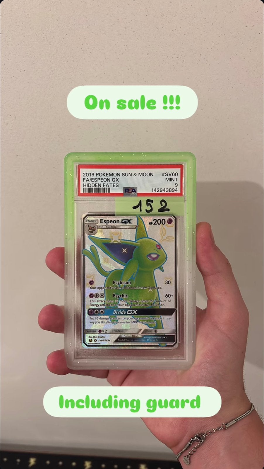 PSA 9 Espeon GX sv60/sv94, Enlèvement ou Envoi, Comme neuf, Booster
