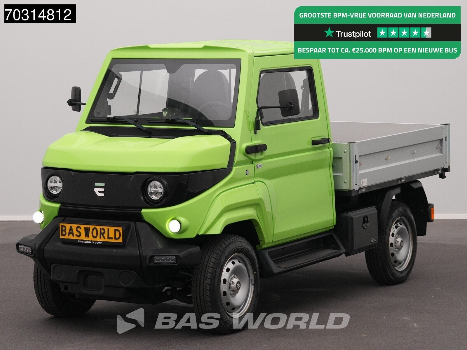 EVUM Motors aCar 4x4 Open Laadbak Allrad 100% Elektrisch 23k, Auto's, Bestelwagens en Lichte vracht, Stof, 1500 kg, 26 kW, Te koop