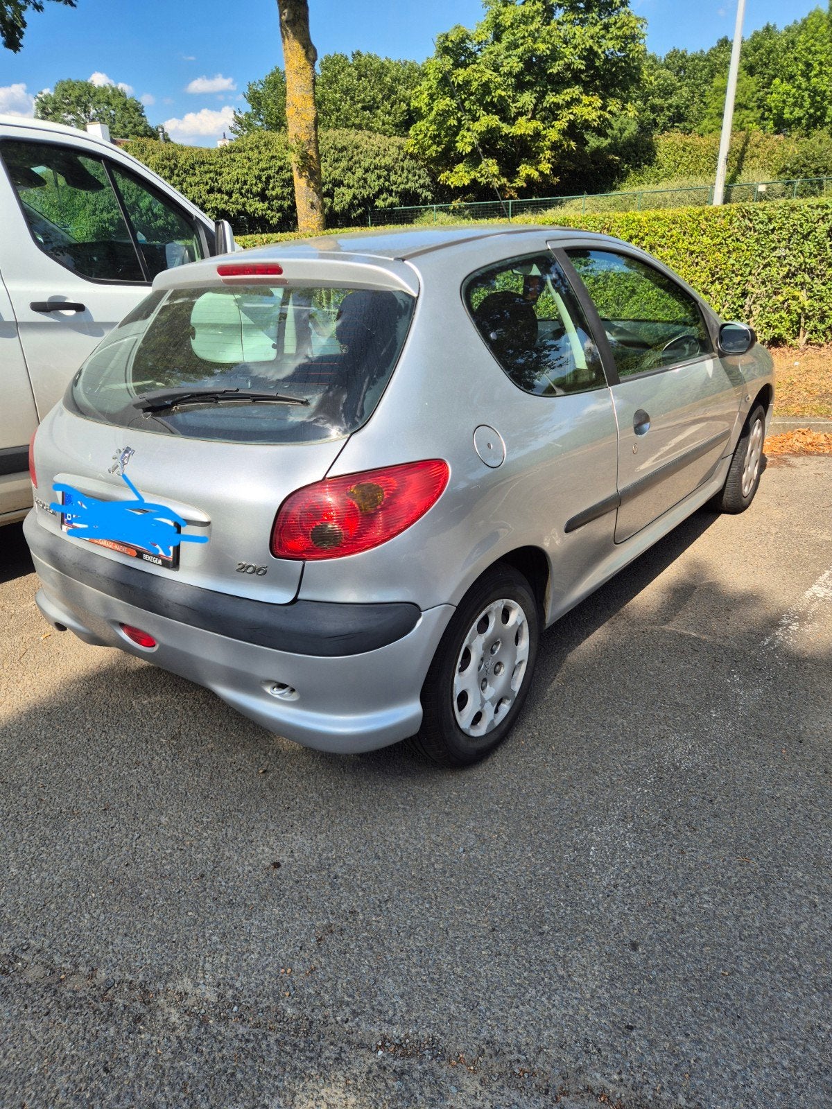 Peugeot 206, Argent ou Gris, Achat, Boîte manuelle, Noir