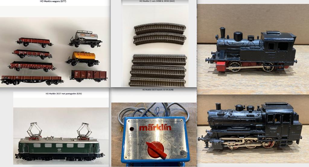 HO Marklin lot (700), Hobby & Loisirs créatifs, Enlèvement ou Envoi, Courant alternatif, Utilisé, Set de Trains
