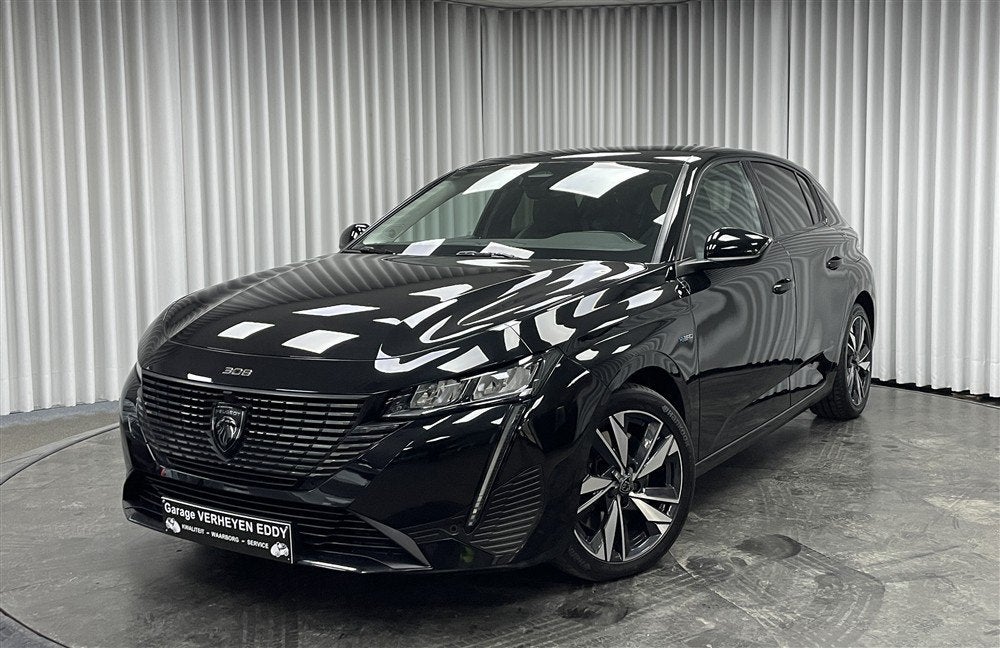 Peugeot 308 (bj 2022, automaat), Auto's, Automaat, Stof, Gebruikt, Zwart