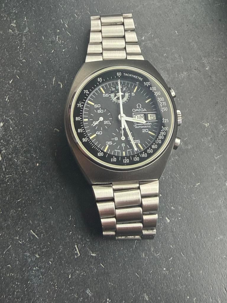 Omega Speedmaster Mark 4.5, Handtassen en Accessoires, Horloges | Heren, Ophalen, Zo goed als nieuw, Polshorloge, Omega