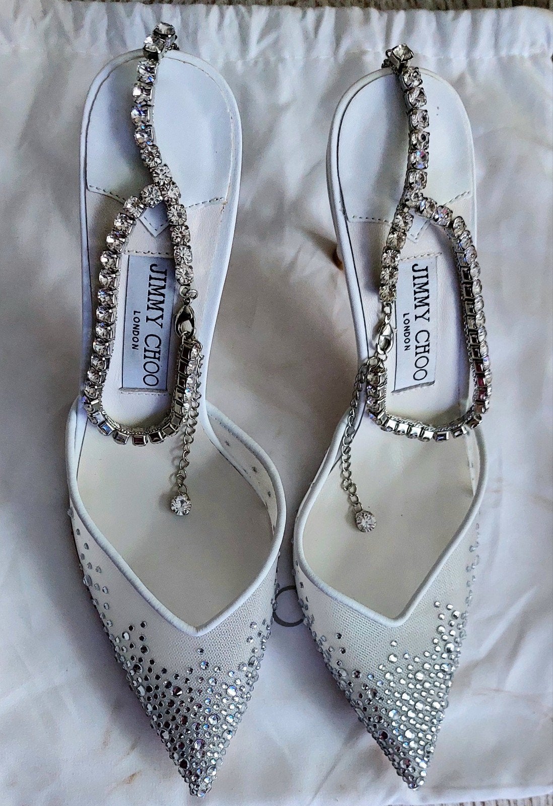 Jimmy Choo London 40, Wit, Jimmy Choo London, Dansschoenen, Ophalen of Verzenden
