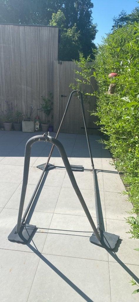 Hangmat staander, Tuin en Terras, Hangmatten, Ophalen, Gebruikt, Met standaard, Eenpersoons