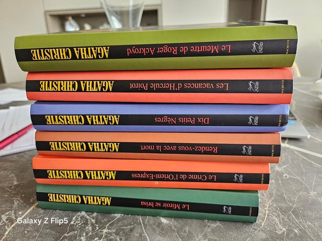 Lot 6 livres Agatha Christie Collection Hachette, Enlèvement ou Envoi