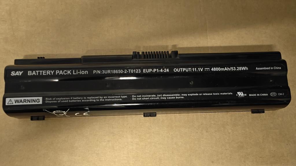 Accu SAY 3UR18650-2-T0123 4800 mAh 11.1V, Computers en Software, Ophalen of Verzenden, Gebruikt