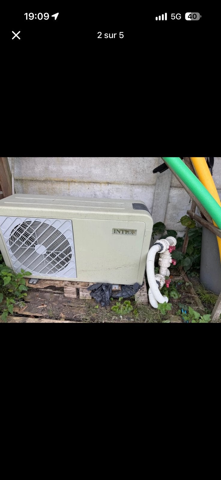 Pompe à chaleur Piscine, plus pompe filtration, Jardin & Terrasse, Enlèvement, Comme neuf, Pompe