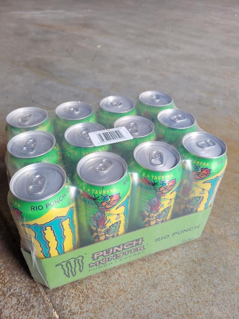 Monster energy rio punch €1,27/500ml, Sport en Fitness, Ophalen, Nieuw
