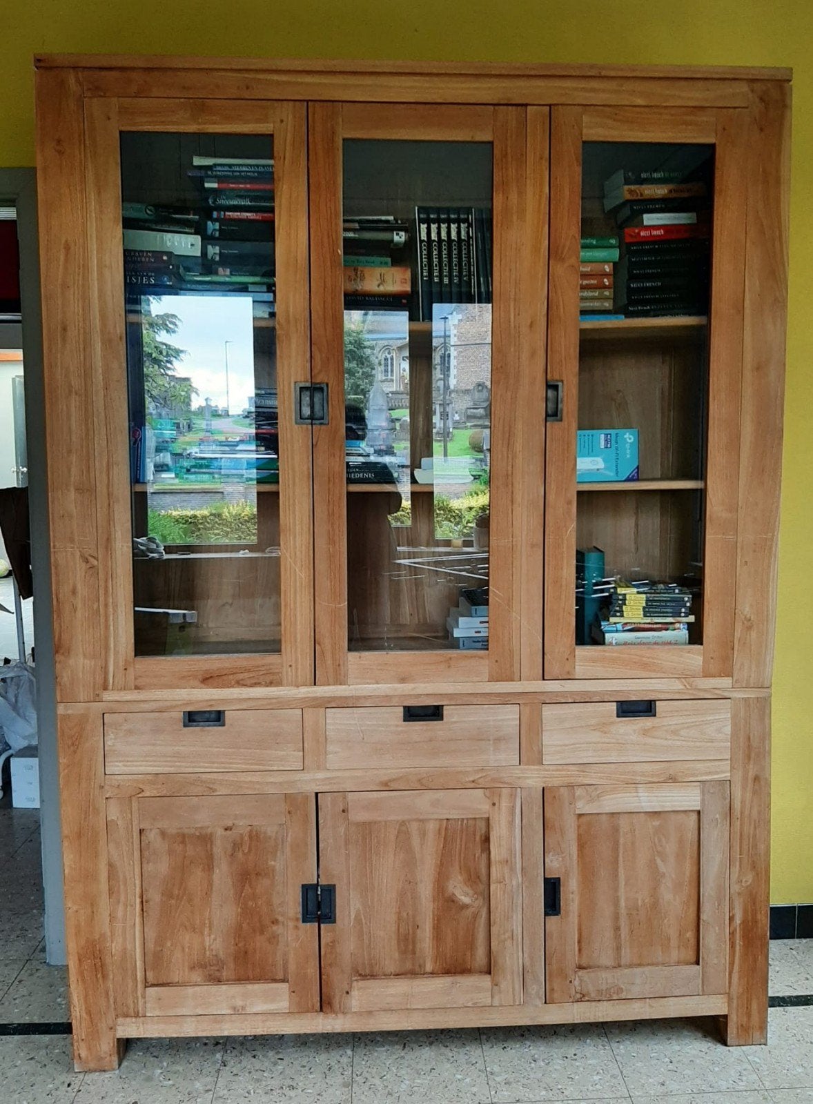 Boekenkast teak, Ophalen