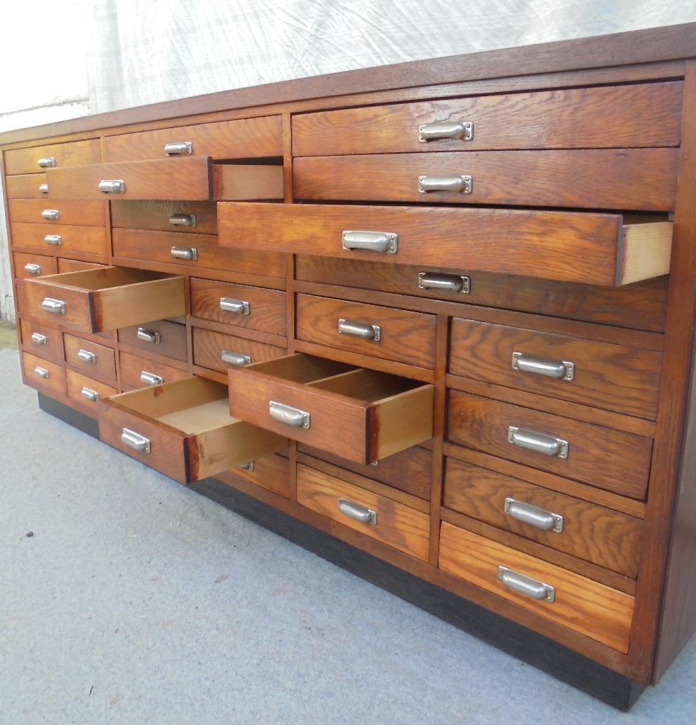 Papierkast ladekast  winkelkast  apothekerskast, Ophalen of Verzenden