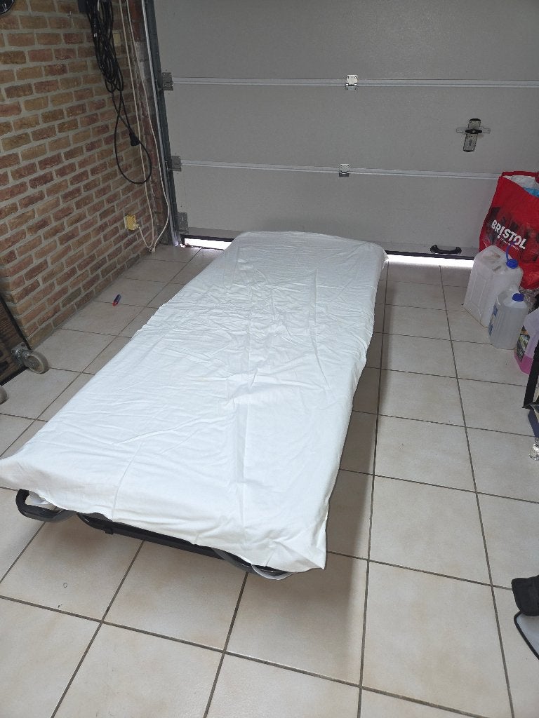 1 personne dans un lit pliant, Métal, 190 cm ou moins, Nutraal, Noir