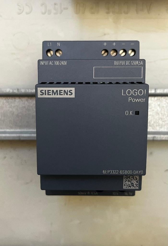 Siemens Logo voeding 12V/4,5A, Ophalen of Verzenden, Nieuw
