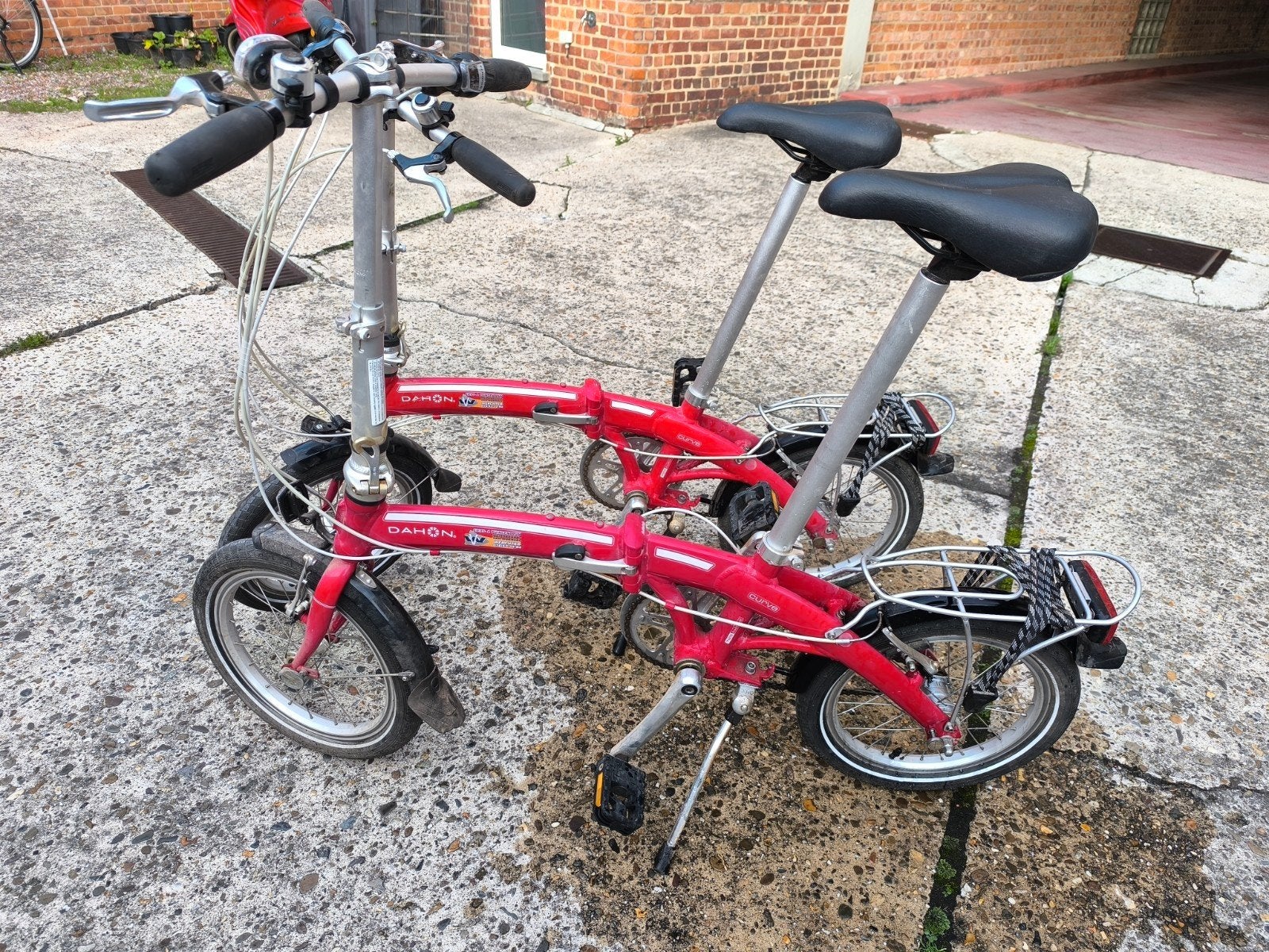 Mooie rode Dahon Vouwfietsen prima staat, Fietsen en Brommers, Ophalen, Velgrem, 16 tot 18 inch, Versnellingen