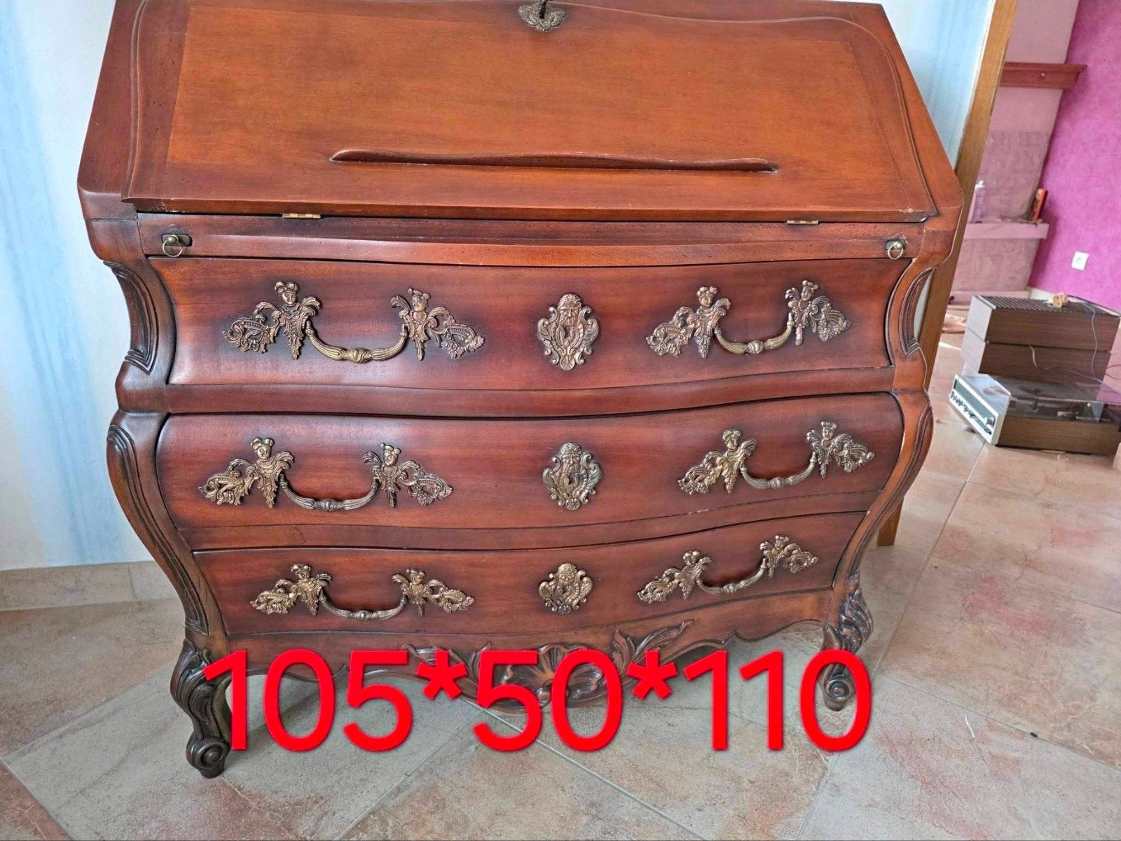 Antieke mahonie secretaire / schrijfkast – Zeer mooie staat, Ophalen of Verzenden