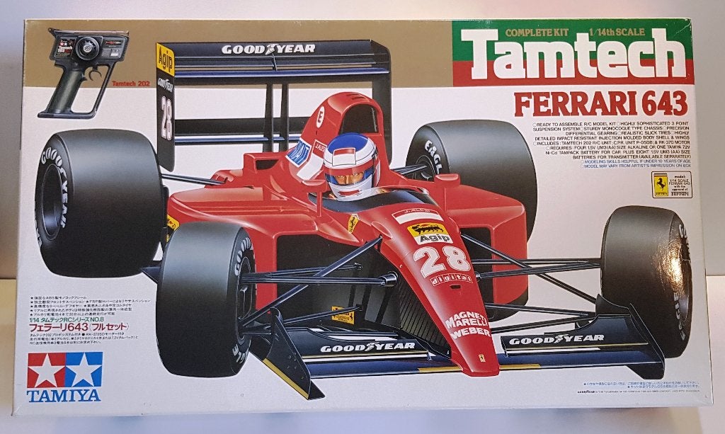 Vintage Tamiya Tamtech Ferrari 643 #47008 « Boîte vide ! », Hobby & Loisirs créatifs, Modélisme | Radiocommandé & Téléguidé | Voitures