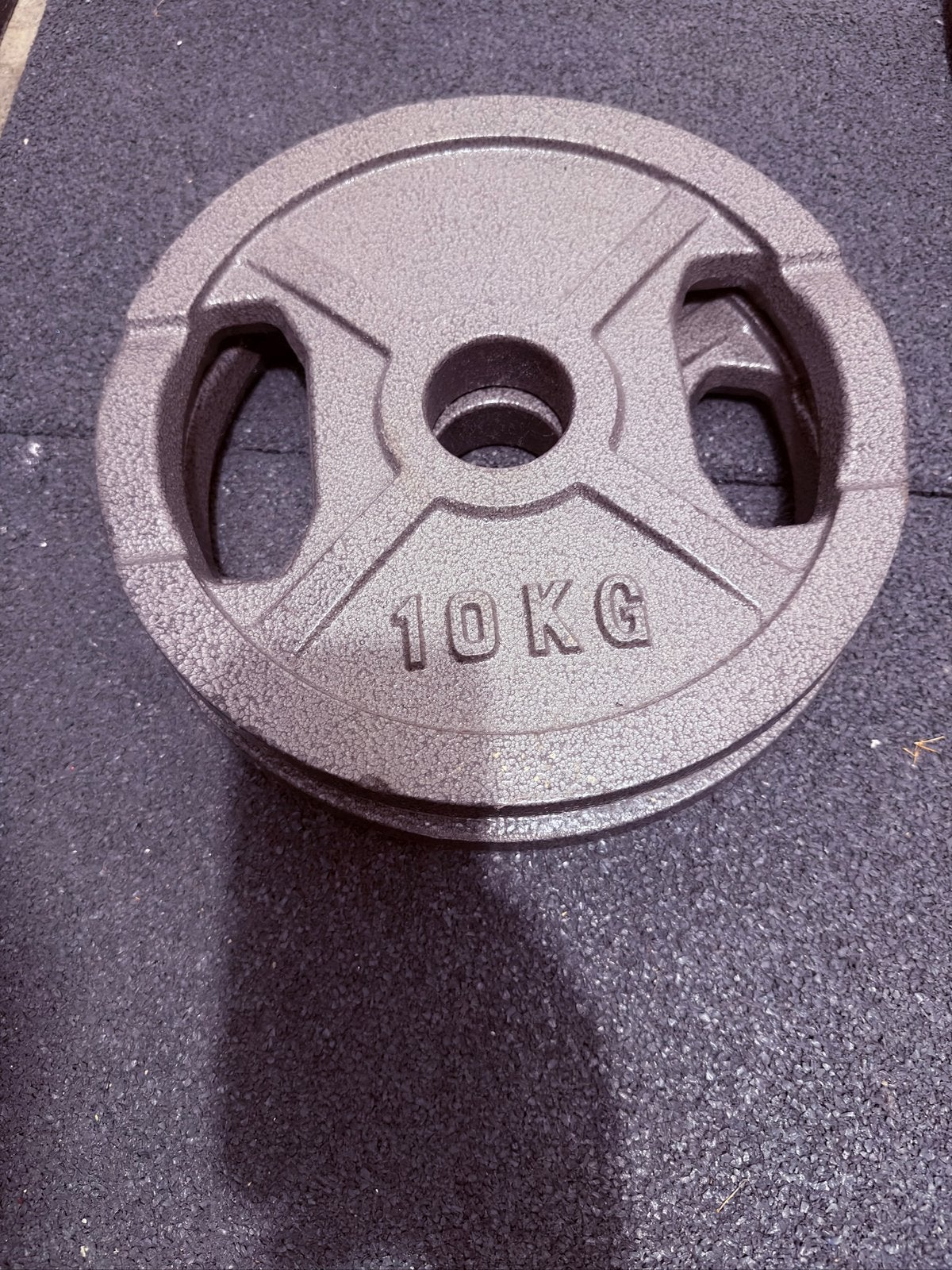 Paire de disques de musculation 10 kg en fonte, Sports & Fitness, Équipement de fitness, Enlèvement, Comme neuf