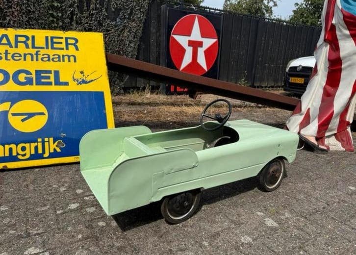 Vintage Trapauto / Loopauto - Mintgroen AMF