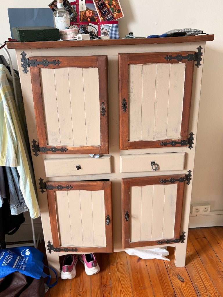Armoire vintage, Maison & Meubles, Armoires | Penderies & Garde-robes, Avec porte(s), Comme neuf, 100 à 150 cm, 50 à 75 cm