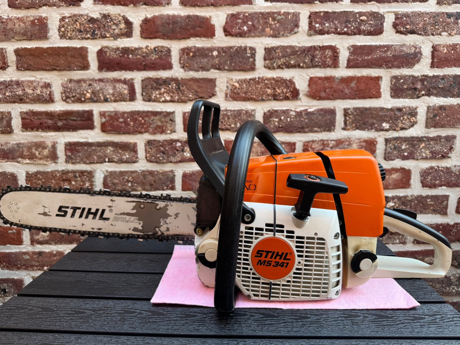 Kettingzaag Stihl MS 341, Jardin & Terrasse, Outils à main, Enlèvement, Utilisé