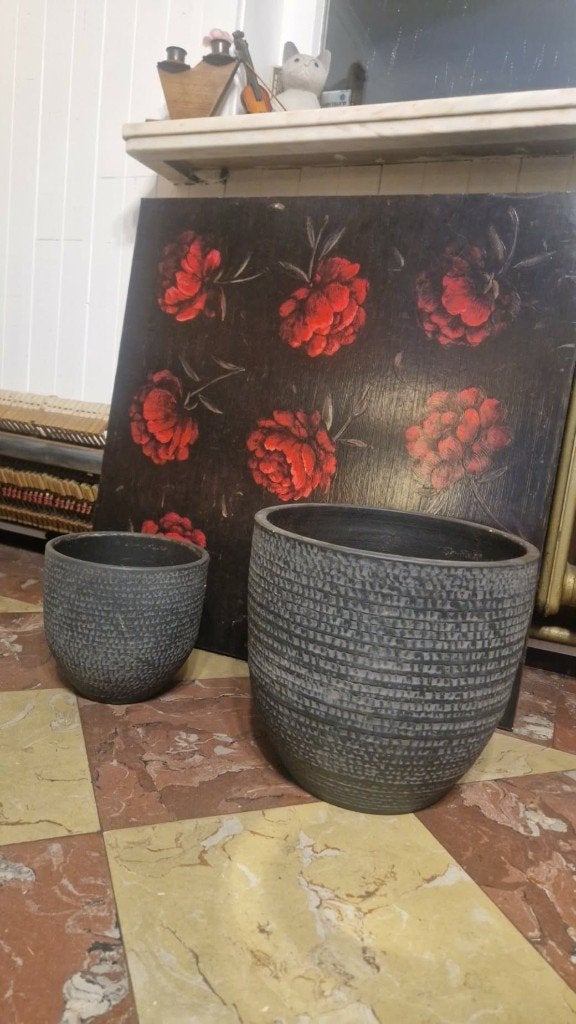 2 mooie bloempotten te koop, Tuin en Terras, Ophalen