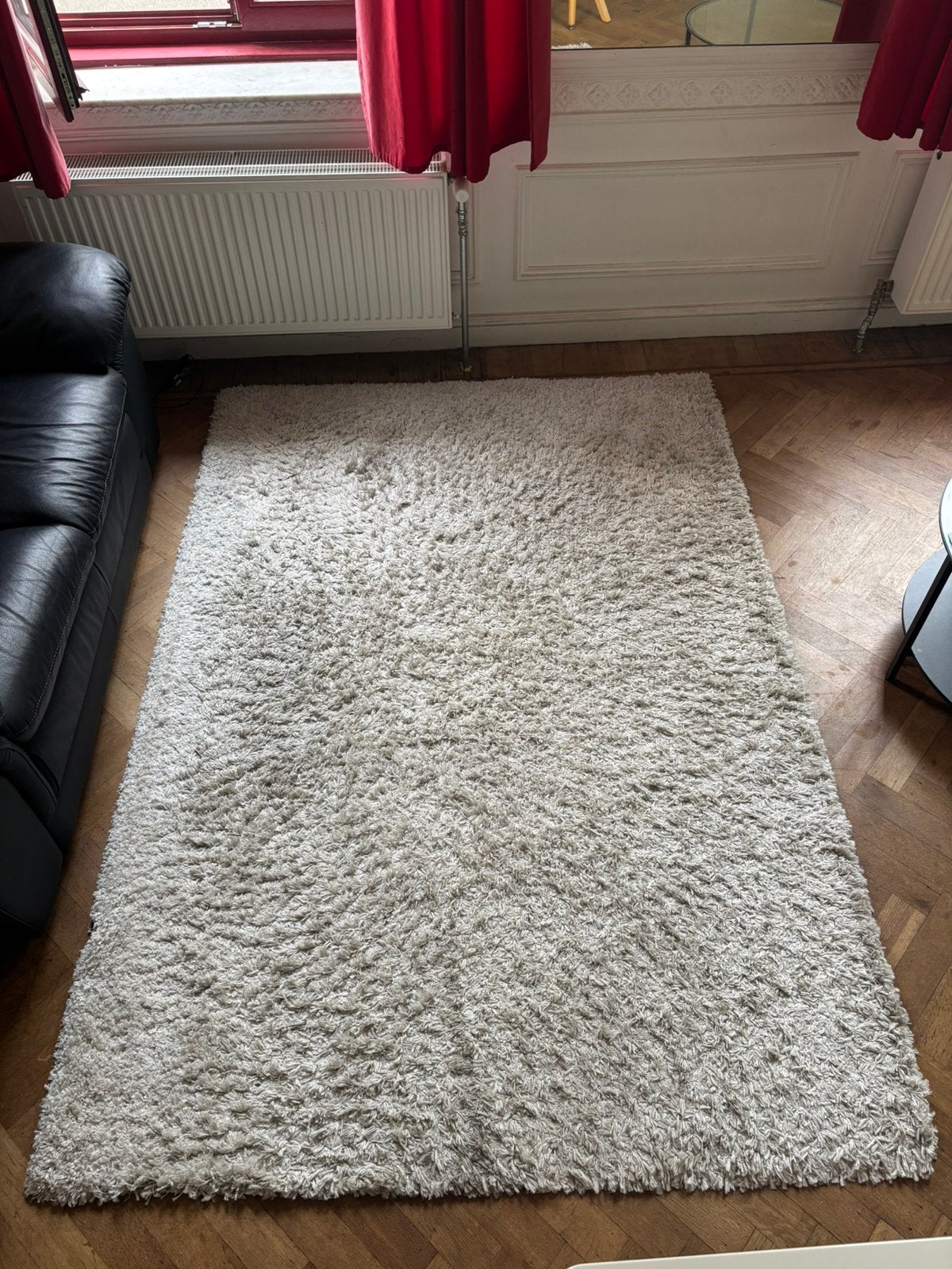 IKEA VOLLERSLEV hoogpolig tapijt, Ophalen, Gebruikt