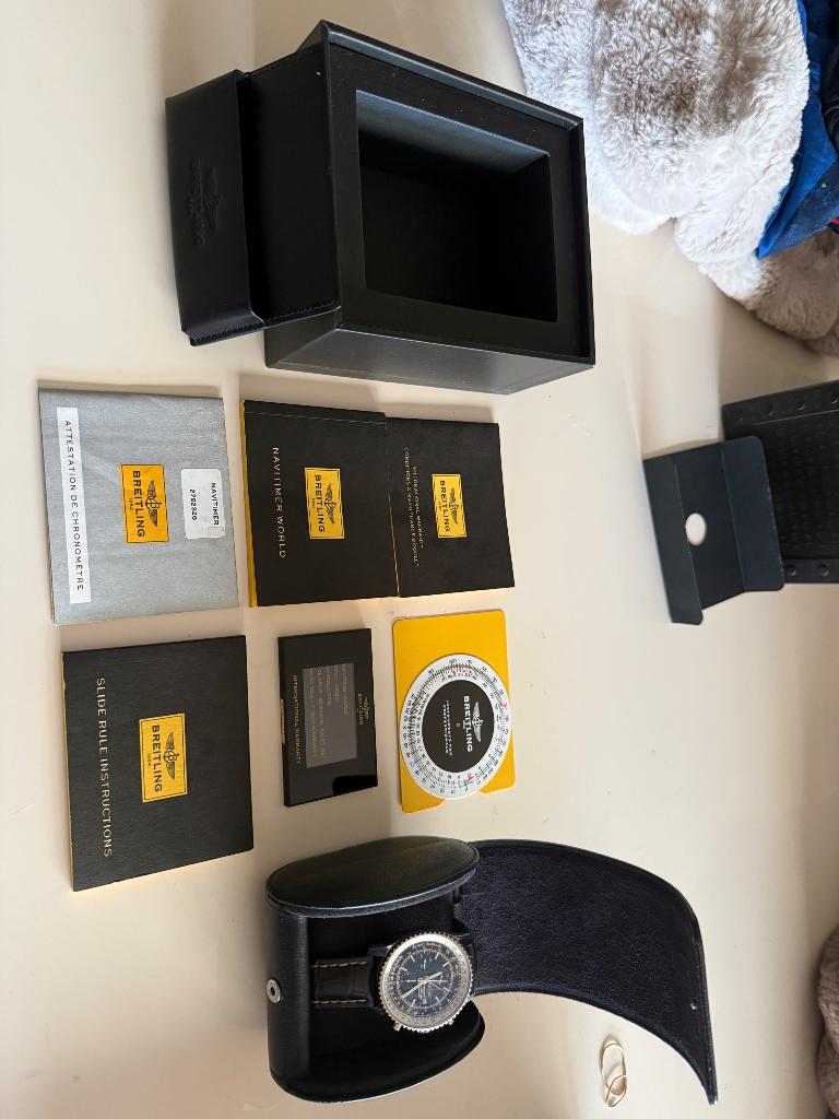 Breitling navitimer world, Ophalen, Staal, Breitling, Polshorloge