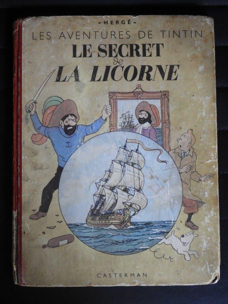 "Tintin" Le secret de la Licorne, Une BD, Enlèvement ou Envoi, Utilisé, Hergé.