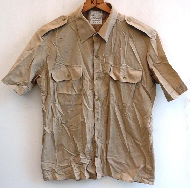 Hemd, Uniform DT63, korte mouw, maat: 42, KL, 1987.(Nr.1), Enlèvement ou Envoi, Armée de terre, Vêtements ou Chaussures