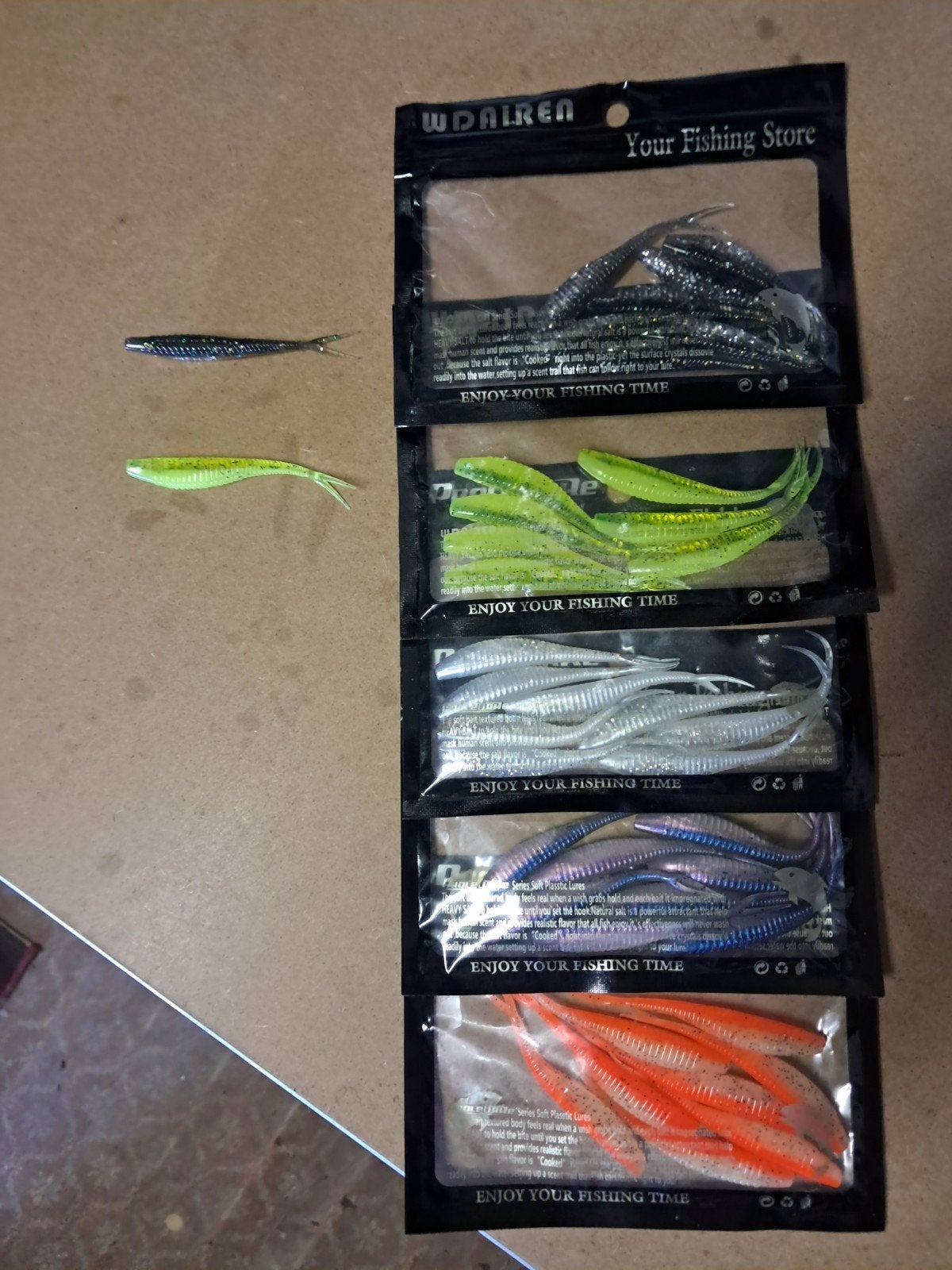 kunstaas dropshot 5 packs, Ophalen
