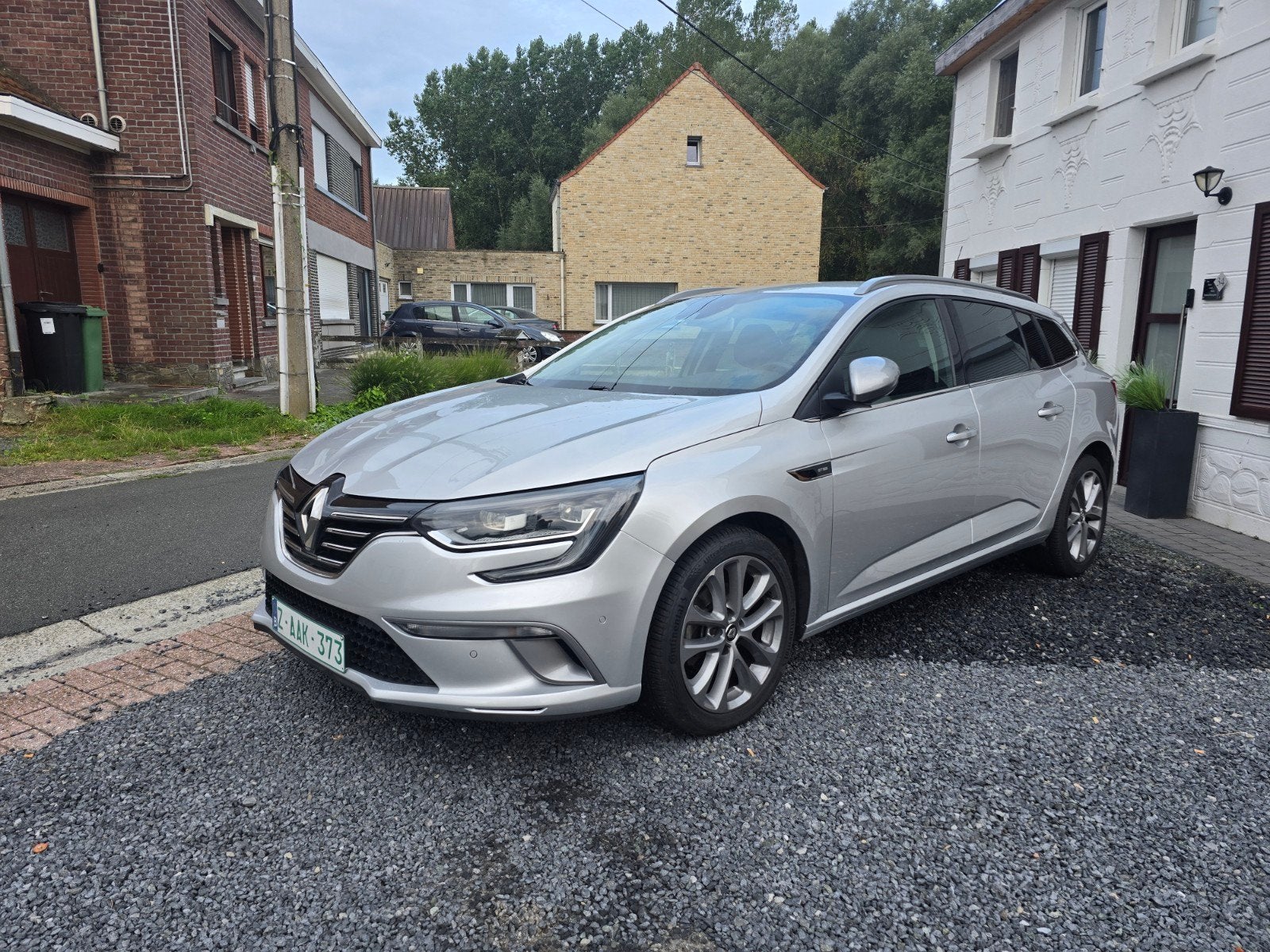 Renault Megane Gt-line reeds blanco gvv, Auto's, Bedrijf, 5 deurs, USB, Zilver of Grijs