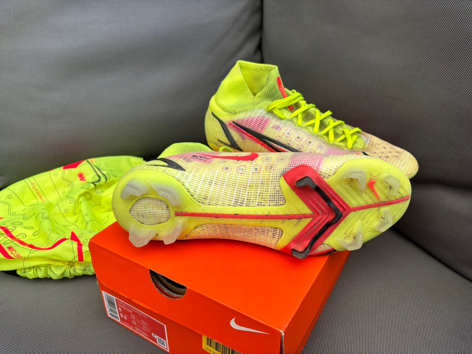 Chaussures de foot Ronaldo superfly état nickel !!!, Enlèvement, Comme neuf, Chaussures