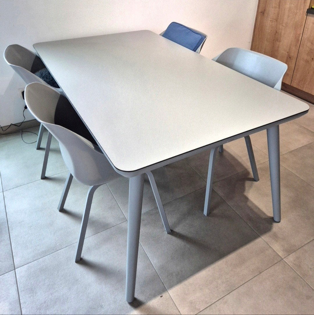 hartman tuintafel + 4 stoelen, Tuin en Terras, Ophalen, Zo goed als nieuw, Rechthoekig
