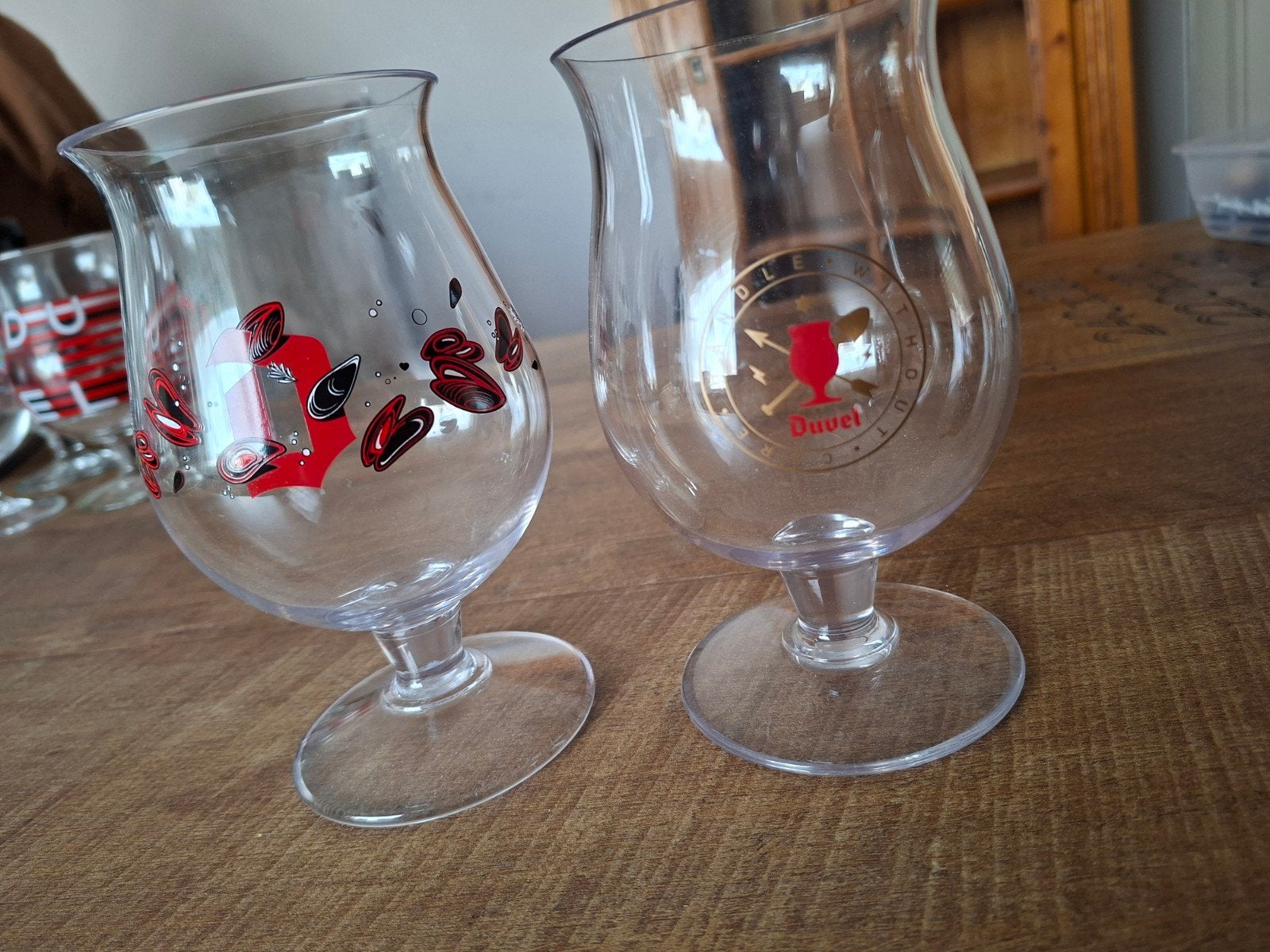 2 onbreekbare Duvel bierglazen, Ophalen, Nieuw, Bierglas