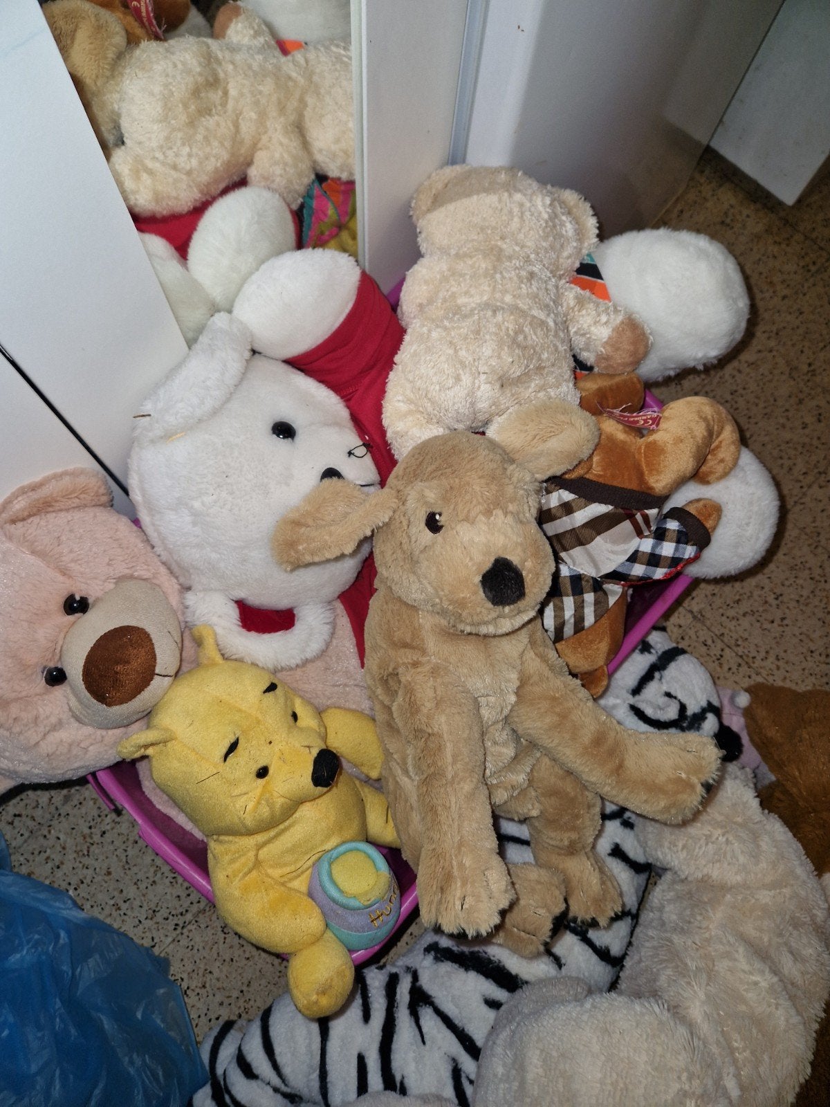 Knuffels en speelgoed, Ophalen