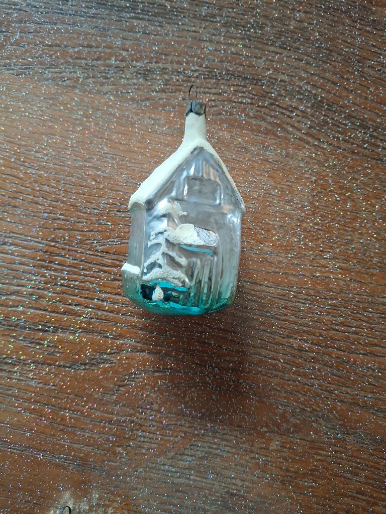 Ancienne boule de noel en verre, Enlèvement ou Envoi, Utilisé