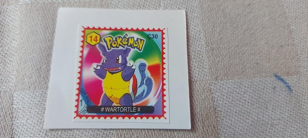 pokemon postzegel zeldzaam gelimiteerd Wartortle, Ophalen of Verzenden, Nieuw, Overige typen