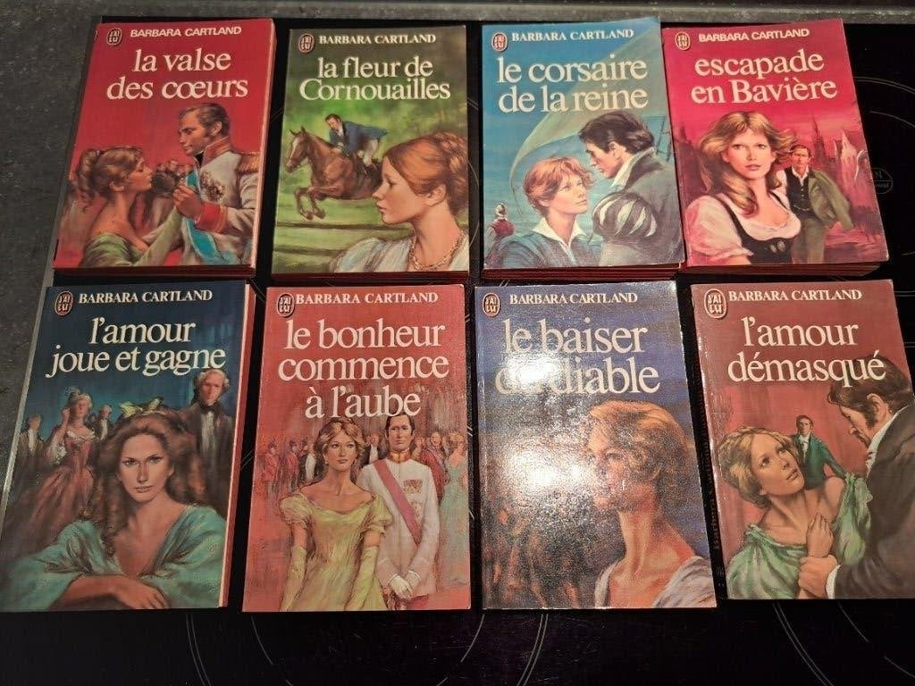 Barbara Cartland - 8 romans (Frans), Boeken, Ophalen, Gelezen, Barbara Cartland