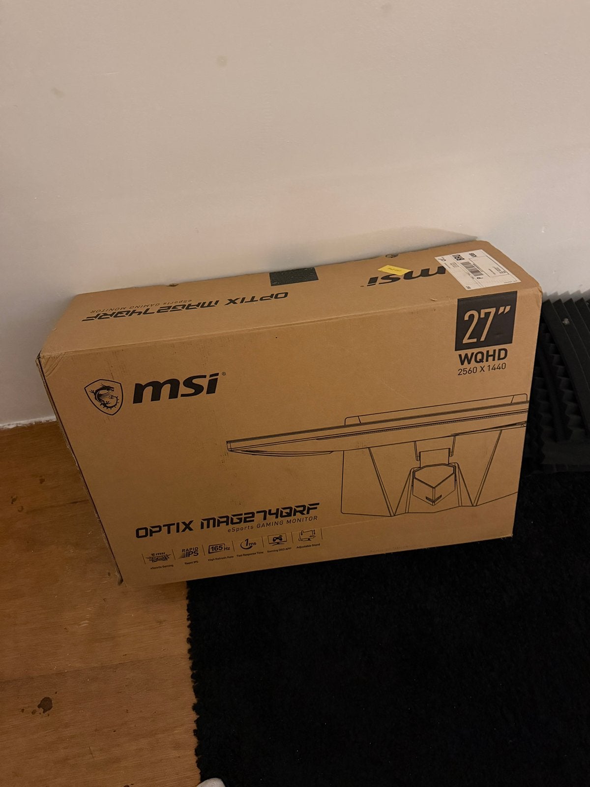 Moniteur de jeu MSI Optix MAG274QRF 165 Hz - IPS 1 ms, Informatique & Logiciels, Gaming, IPS, Enlèvement ou Envoi, Moins de 1 ms