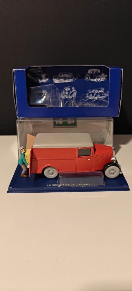 Kuifje 1/43 auto - Camionette van de ontvoerders, Ophalen of Verzenden, Kuifje, Zo goed als nieuw