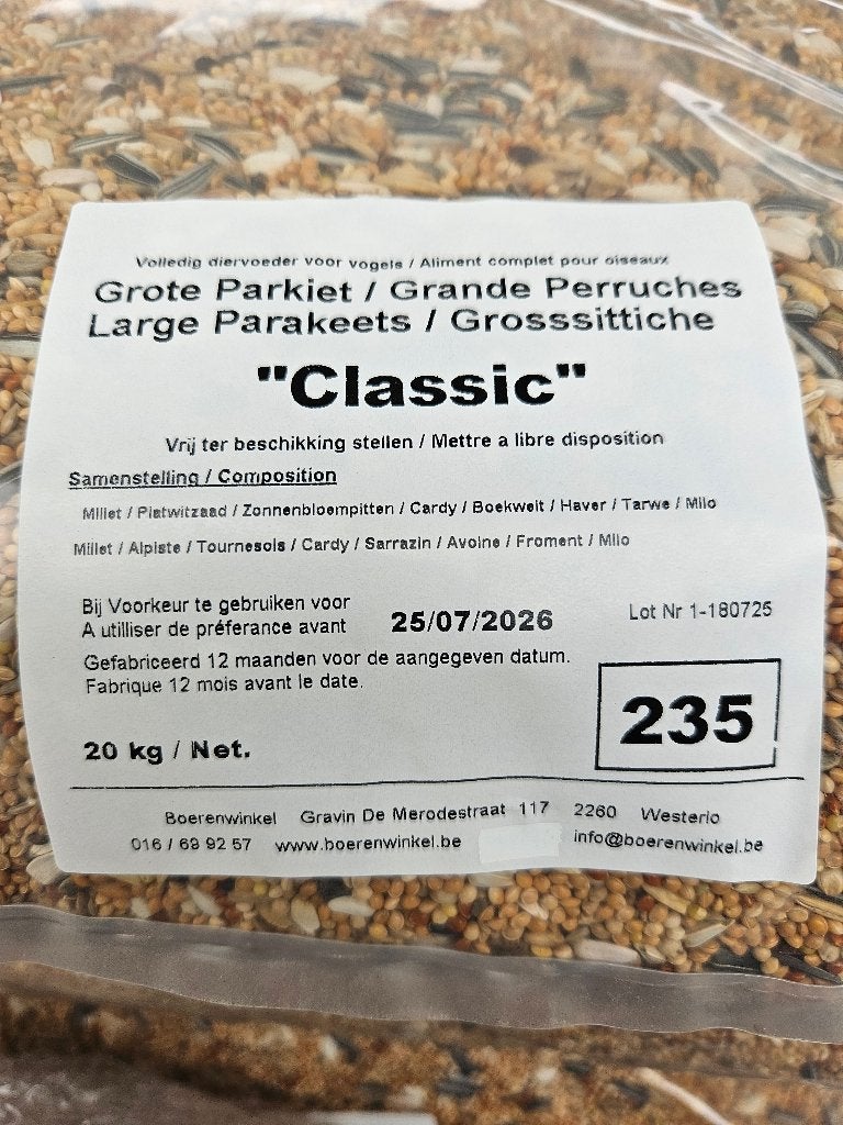 vogelvoer aan scherpe prijzen voor parkieten kanaries enz.., Dieren en Toebehoren, Ophalen, Nieuw, Volière